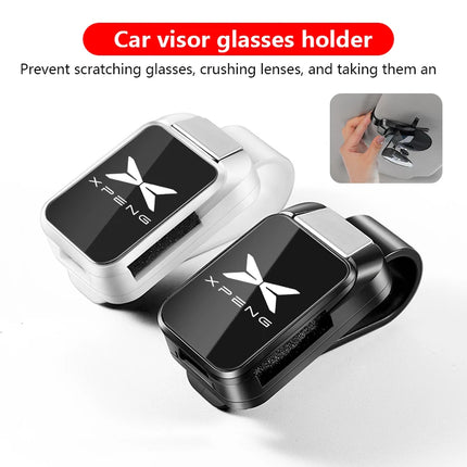 Car Sun Visor Glasses Clips One-hand Pressing Eyeglasses Holder storage