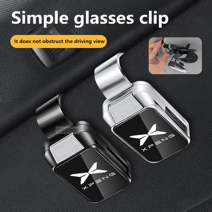 Car Sun Visor Glasses Clips One-hand Pressing Eyeglasses Holder storage