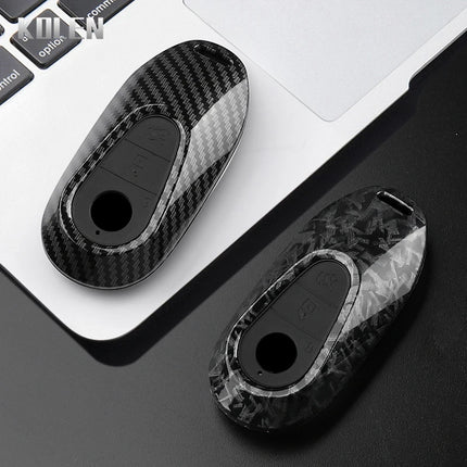 ABS Carbon Fiber Style Car Key Case Cover For Mercedes Benz C E S Class W206 W223 W214 GLA GLB GLC CLA CLS E300 S450 S580 S500