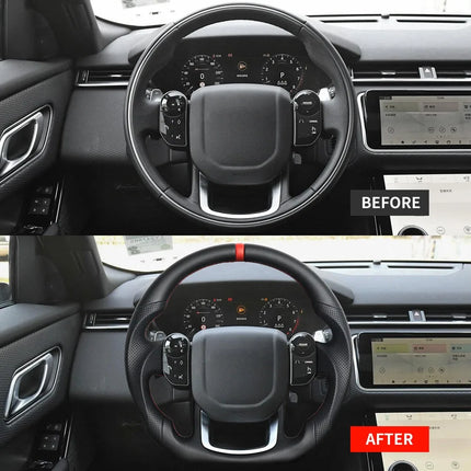 Heated Full Leather Steering Wheel For Land Rover Range Rover Sport 2014-2022 L494  Car Steering Wheel Interior Car Accessories