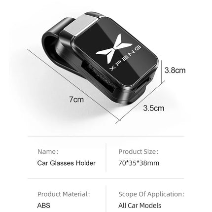 Car Sun Visor Glasses Clips One-hand Pressing Eyeglasses Holder storage