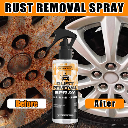 100ML home use Universal Rust Remover Revitalizing Spray for Car Wheels & Metal Surfaces, Strong Decontamination, Smooth & Relia