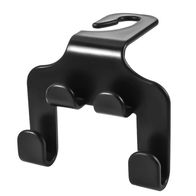 Car Seat Headrest Hook Hanger Black Storage Organizer Universal Handbag Purse Coat Fit Universal Vehicle Car Holder Accessories