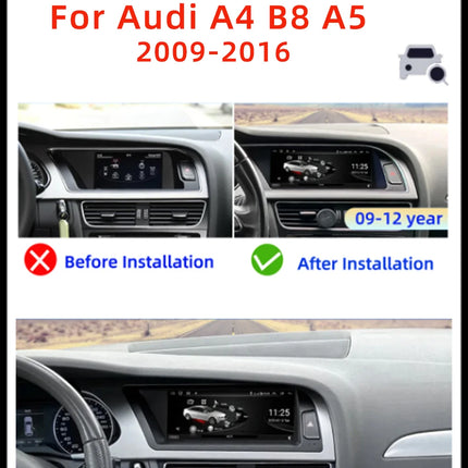 Android 14 Car Multimedia Player Carplay For Audi A4 B8 A5 Car Video Players Multimedia GPS Wireless CarPlay no 2din DSP 5G WIFI