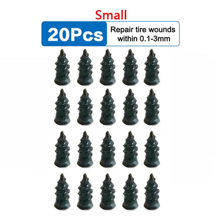 5/20PCS Motorcycle Vacuum Tyre Repair Nail Kit Car Scooter Bike Universal Tubeless Rubber Nails Tire Puncture Repair Accessories