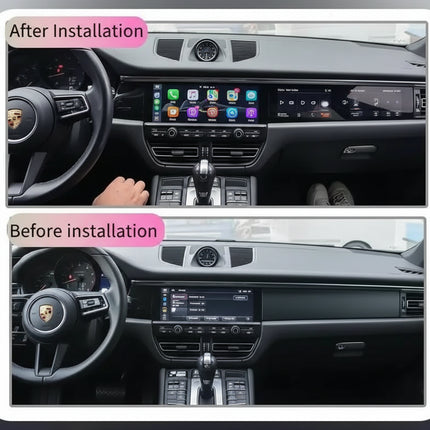 Multimedia Video Auto Player For Porsche Macan 2018-2024 GPS Carplay12.3inch + 12.3inch Screen  Android 14 Car Radio Head Unit