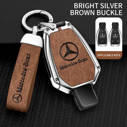 Car Zinc Alloy Key Case Bag Metal Key Shell For Mercedes-Benz A B C E G S V Class GLA GLC GLE GLK Vito Sprinter SL SLK Viano ML