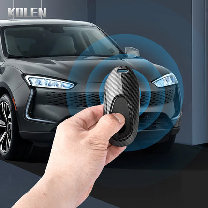 ABS Carbon Fiber Style Car Key Case Cover For Mercedes Benz C E S Class W206 W223 W214 GLA GLB GLC CLA CLS E300 S450 S580 S500