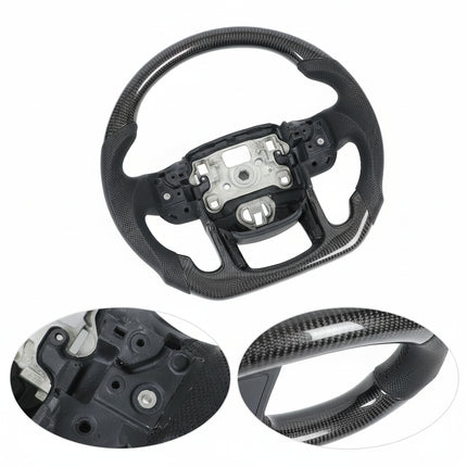 Real Carbon Fiber Steering Wheel For Land Rover Range Rover Sport 2014-2022 L494  Car Steering Wheel Interior Car Accessories