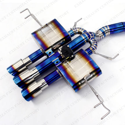 Brushed Exhaust System for Honda Civic Type R FL5 2.0T Performance Muffler Electric Valve Titanium Exhaust Pipe OEM