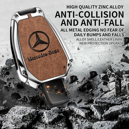 Car Zinc Alloy Key Case Bag Metal Key Shell For Mercedes-Benz A B C E G S V Class GLA GLC GLE GLK Vito Sprinter SL SLK Viano ML