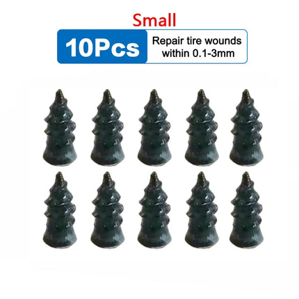 5/20PCS Motorcycle Vacuum Tyre Repair Nail Kit Car Scooter Bike Universal Tubeless Rubber Nails Tire Puncture Repair Accessories