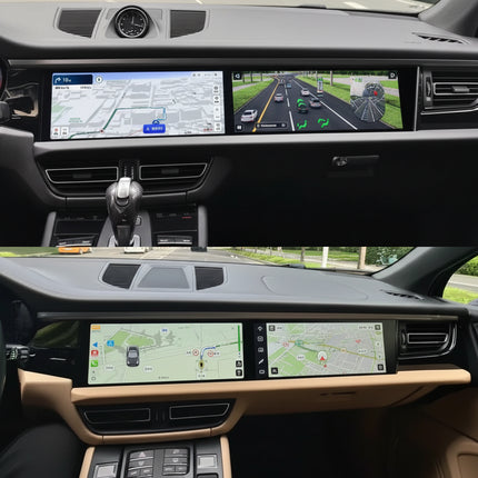 Multimedia Video Auto Player For Porsche Macan 2018-2024 GPS Carplay12.3inch + 12.3inch Screen  Android 14 Car Radio Head Unit