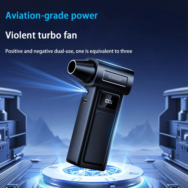 1000000RPM Turbo Jet Blower Electric Powerful Air Blower Portable Dust Cleaner USB Charging 65m/s Brushless Jet Blower