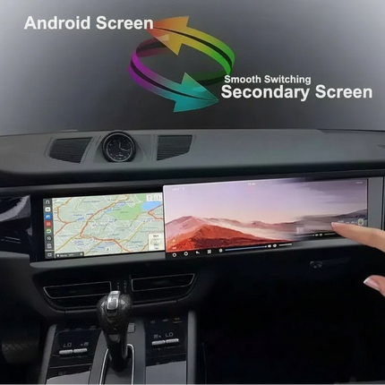 Multimedia Video Auto Player For Porsche Macan 2018-2024 GPS Carplay12.3inch + 12.3inch Screen  Android 14 Car Radio Head Unit