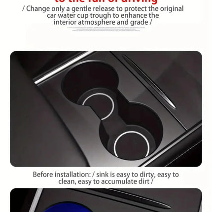 7 Colors Car Coasters Cup Holder LED Light Mats Bottle Light Sensor Atmosphere Interior Accessories Universal