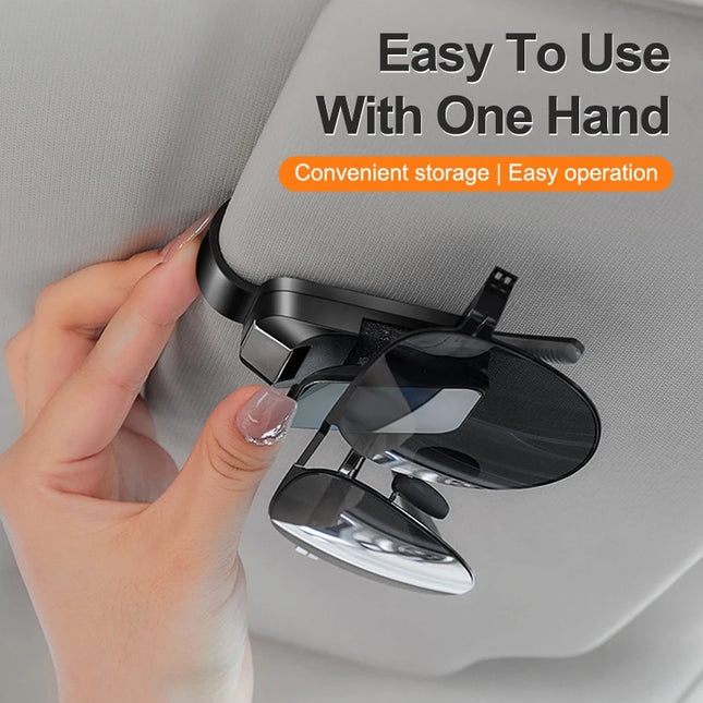 Car Sun Visor Glasses Clips One-hand Pressing Eyeglasses Holder storage