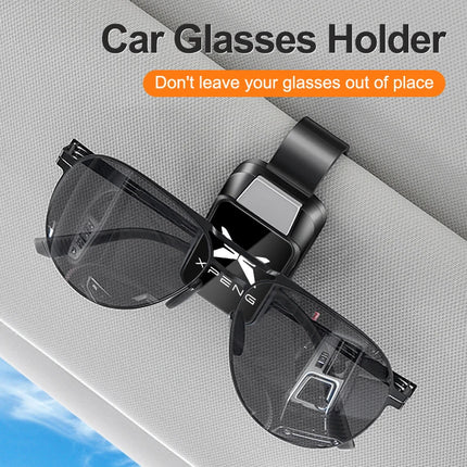Car Sun Visor Glasses Clips One-hand Pressing Eyeglasses Holder storage