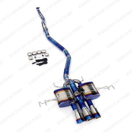 Brushed Exhaust System for Honda Civic Type R FL5 2.0T Performance Muffler Electric Valve Titanium Exhaust Pipe OEM