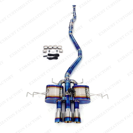 Brushed Exhaust System for Honda Civic Type R FL5 2.0T Performance Muffler Electric Valve Titanium Exhaust Pipe OEM