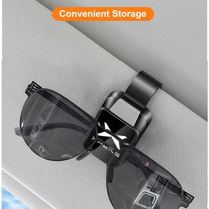 Car Sun Visor Glasses Clips One-hand Pressing Eyeglasses Holder storage