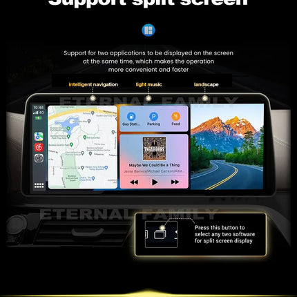 Android 14 Car Multimedia Player Carplay For Audi A4 B8 A5 Car Video Players Multimedia GPS Wireless CarPlay no 2din DSP 5G WIFI