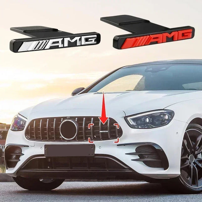 Car Hood Front Grill Emblem Logo Sticker Badge for Mercedes Benz AMG GLA GLC GLE GLS GT A C E G Class W177 W210 W211 E53 G63 GT