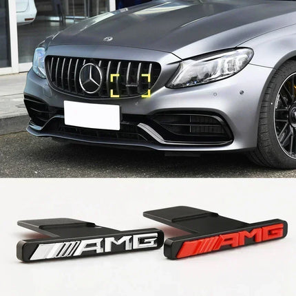 Car Hood Front Grill Emblem Logo Sticker Badge for Mercedes Benz AMG GLA GLC GLE GLS GT A C E G Class W177 W210 W211 E53 G63 GT
