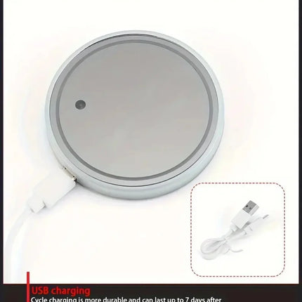 7 Colors Car Coasters Cup Holder LED Light Mats Bottle Light Sensor Atmosphere Interior Accessories Universal