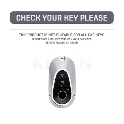 ABS Carbon Fiber Style Car Key Case Cover For Mercedes Benz C E S Class W206 W223 W214 GLA GLB GLC CLA CLS E300 S450 S580 S500