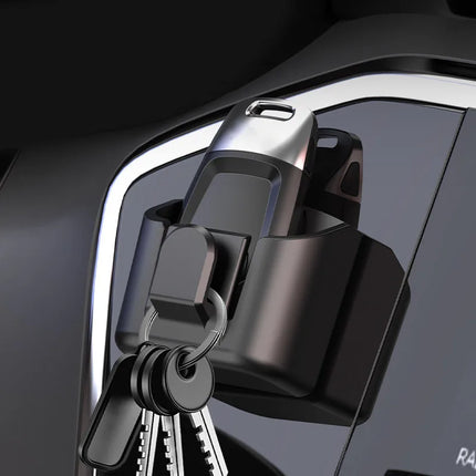 Car Key Holder Clip Car Interior Storage Box Dashboard Organizer Adhesive Mount For Card Key Rack Universal Fit