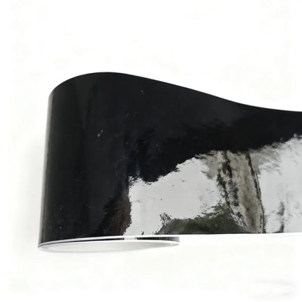 Car Vinyl Wrap Strip Tape Gloss Black Wrap Foil Kit Anti Scratch Window Door Protection Film 10cmX3/5/10M Car Accessories
