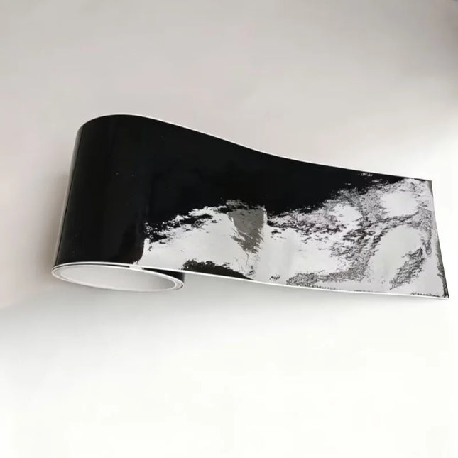 Car Vinyl Wrap Strip Tape Gloss Black Wrap Foil Kit Anti Scratch Window Door Protection Film 10cmX3/5/10M Car Accessories