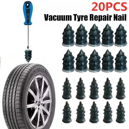 5/20PCS Motorcycle Vacuum Tyre Repair Nail Kit Car Scooter Bike Universal Tubeless Rubber Nails Tire Puncture Repair Accessories