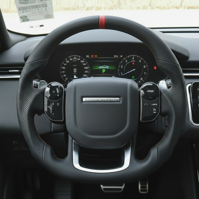 Heated Full Leather Steering Wheel For Land Rover Range Rover Sport 2014-2022 L494  Car Steering Wheel Interior Car Accessories