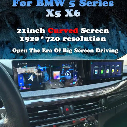 21 inch Car Radio For BMW 5 Series F10 F11 X5 X6 NBT 2011-2017 G30 G38 System CarPlay Android Auto Multimedia Player Screen HU