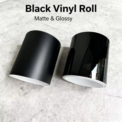 Car Vinyl Wrap Strip Tape Gloss Black Wrap Foil Kit Anti Scratch Window Door Protection Film 10cmX3/5/10M Car Accessories