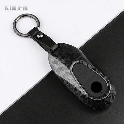 ABS Carbon Fiber Style Car Key Case Cover For Mercedes Benz C E S Class W206 W223 W214 GLA GLB GLC CLA CLS E300 S450 S580 S500
