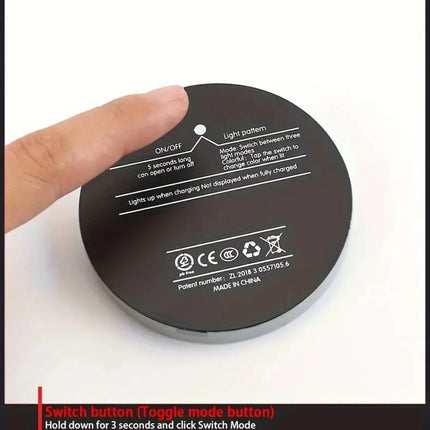 7 Colors Car Coasters Cup Holder LED Light Mats Bottle Light Sensor Atmosphere Interior Accessories Universal