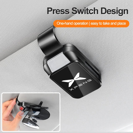 Car Sun Visor Glasses Clips One-hand Pressing Eyeglasses Holder storage