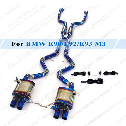 Valvetronic Exhaust System for 2009-2013 BMW M3 E90 E92 E93 4.0L with Valve Controller Kit Customized Exhaust